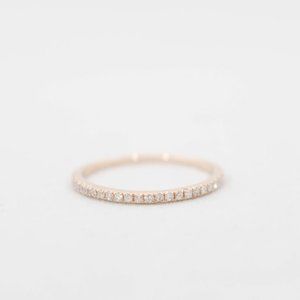 Classic Diamond Band/14K Gold/Half Eternity Band